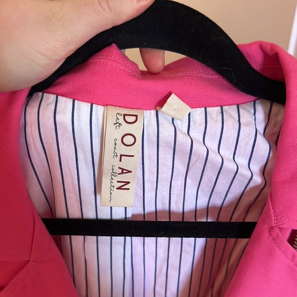 Dolan Pink Jacket with Cropped Moto Style - Picture 3 of 3